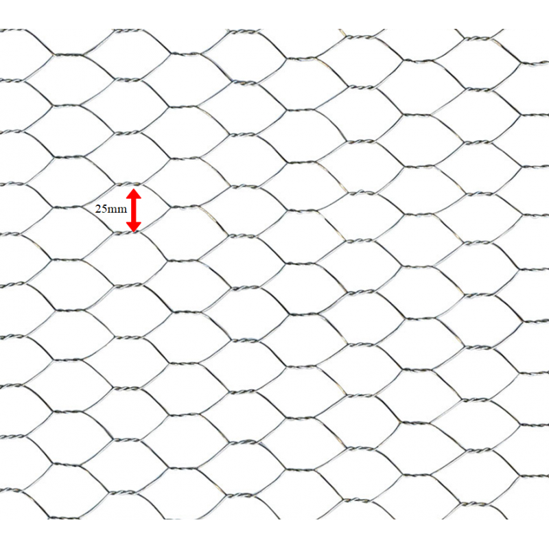 Chicken Wire 1200 x 25 x 50mt (4ft with 1" hole x165ft) 20G (26kg)